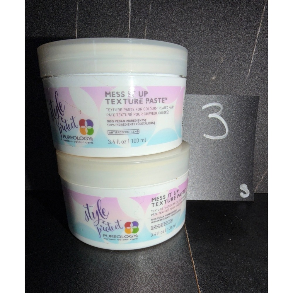 Pureology Mess It Up Texture Paste Hair Care Set of 2 Style + Protect Vegan
